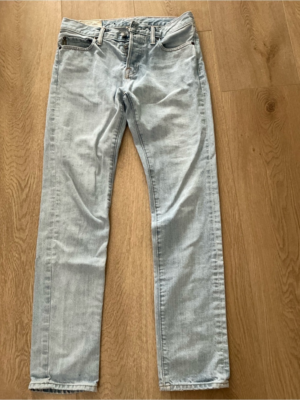 Abercrombie & Fitch Light Blue Slim Straight Jeans